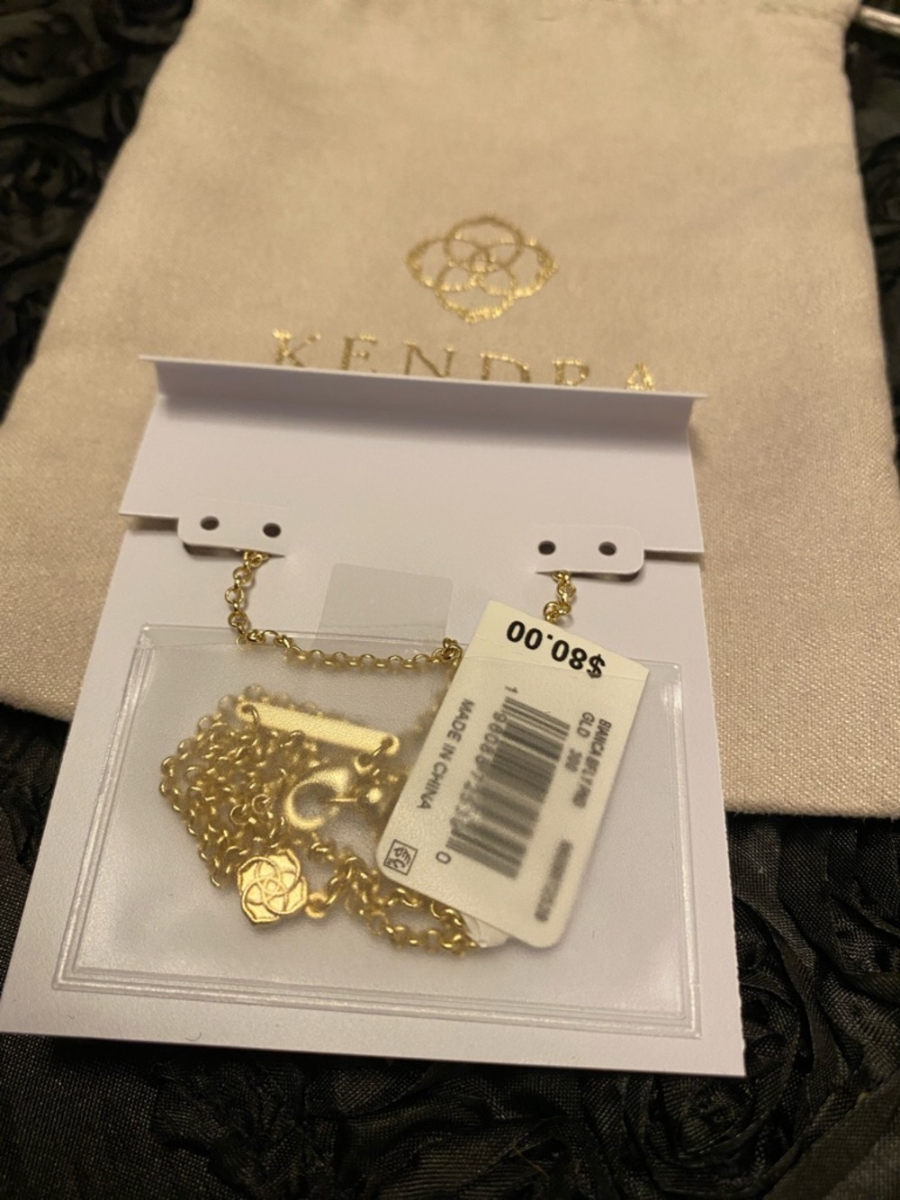 Kendra Scott Bianca Butterfly Gold Short Pendant Necklace - Picture 4 of 4